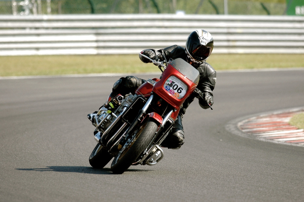 Patrick Bertoni at the track.